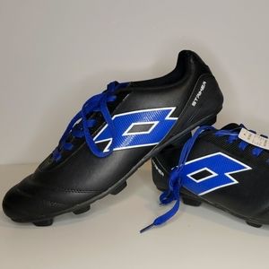 Lotto Black/Blue Striker Soccer Shoes SZ 11 Cleats *NWT *PLEASE READ*
